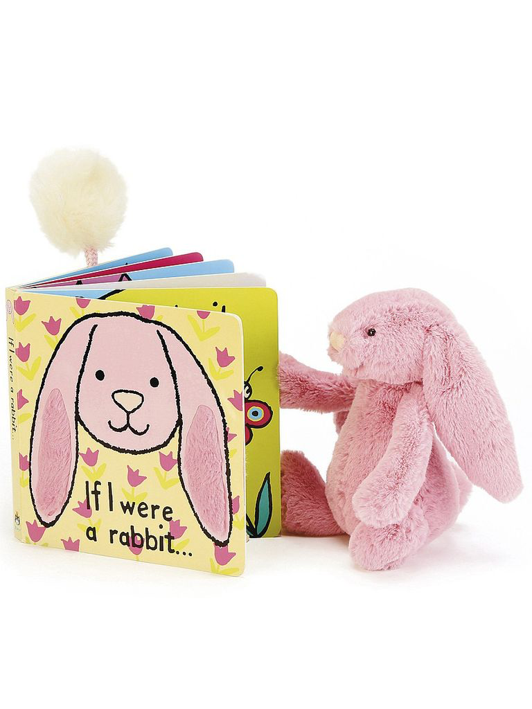 Jellycat If I Were a Rabbit Book - Pink