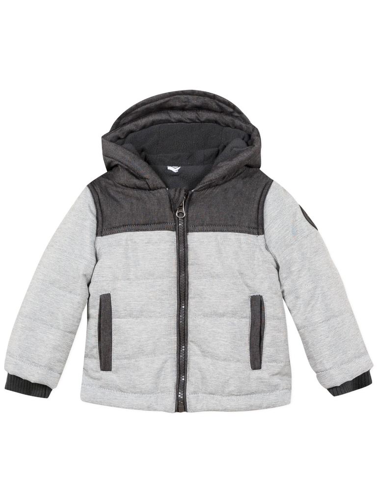 3pommes Clothing Baby Grey Puffer Jacket