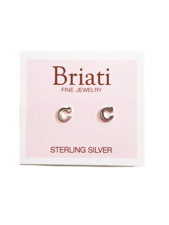 Briati Initial Stud Earrings