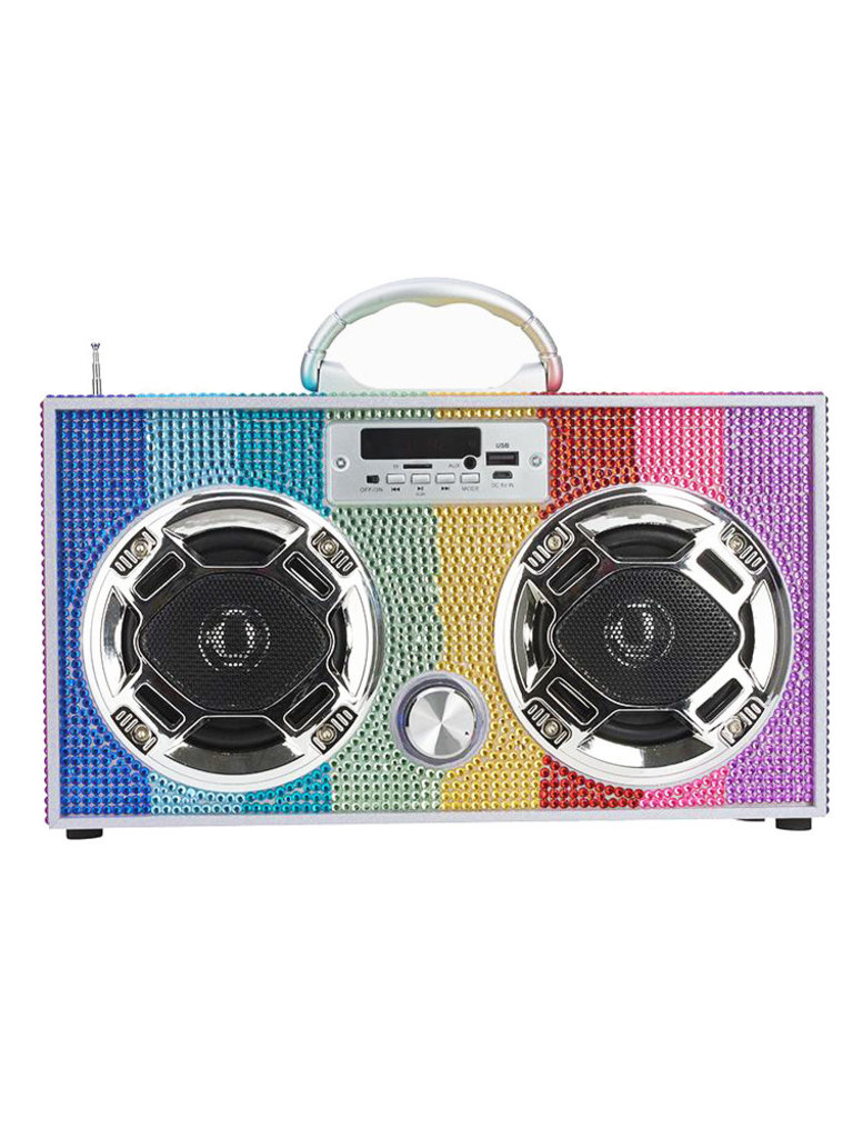 Trend Tech Brands Rainbow Bling Boombox