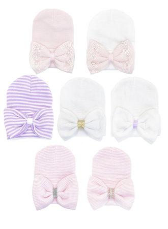 Newborn Hospital Hats for Baby Girls and Boys