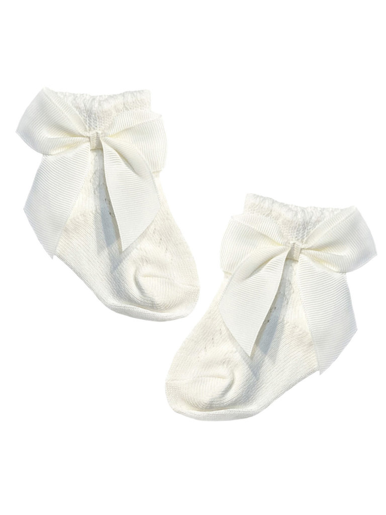 Sugar Bear Grosgrain Bow Socks