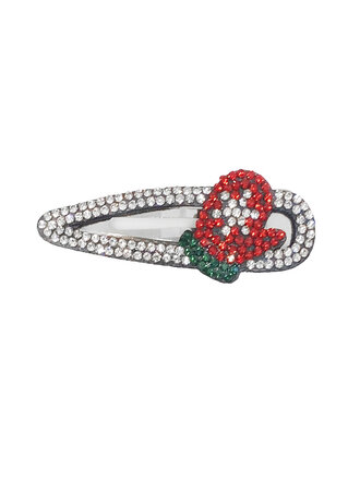 Large Holiday Crystal Snap Clip Large Holiday Crystal Snap Clip