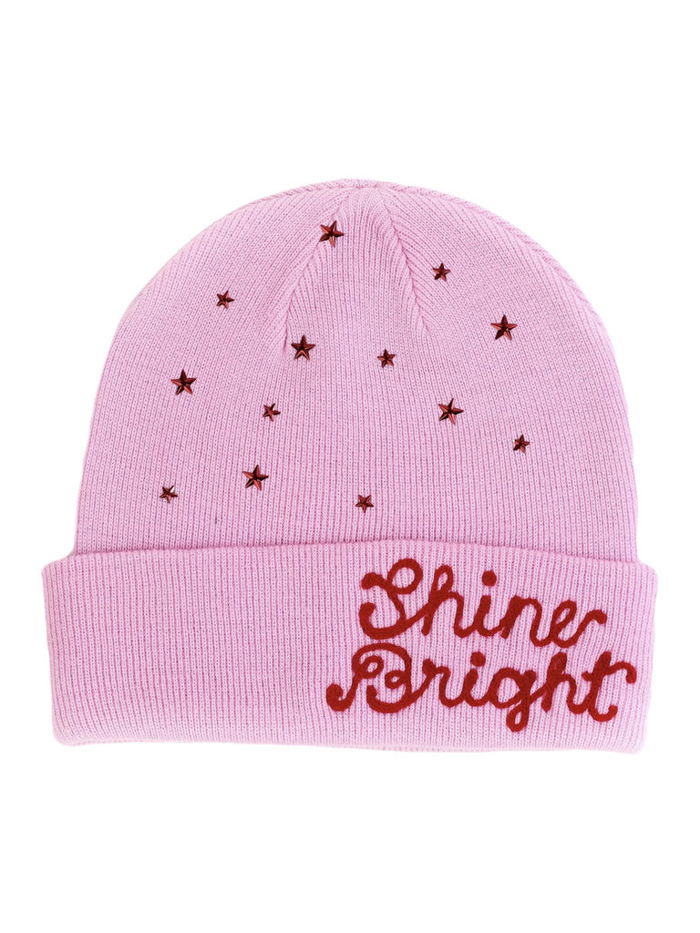 Personalized Pink Rhinestone Beanie