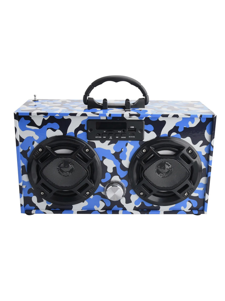 Trend Tech Brands Blue Camo Boombox
