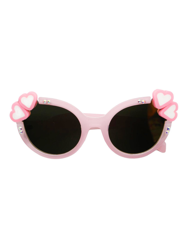 Bari Lynn Pink Heart Sunglasses
