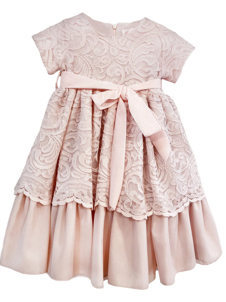 Mademoiselle Charlotte Pink Lace Dress