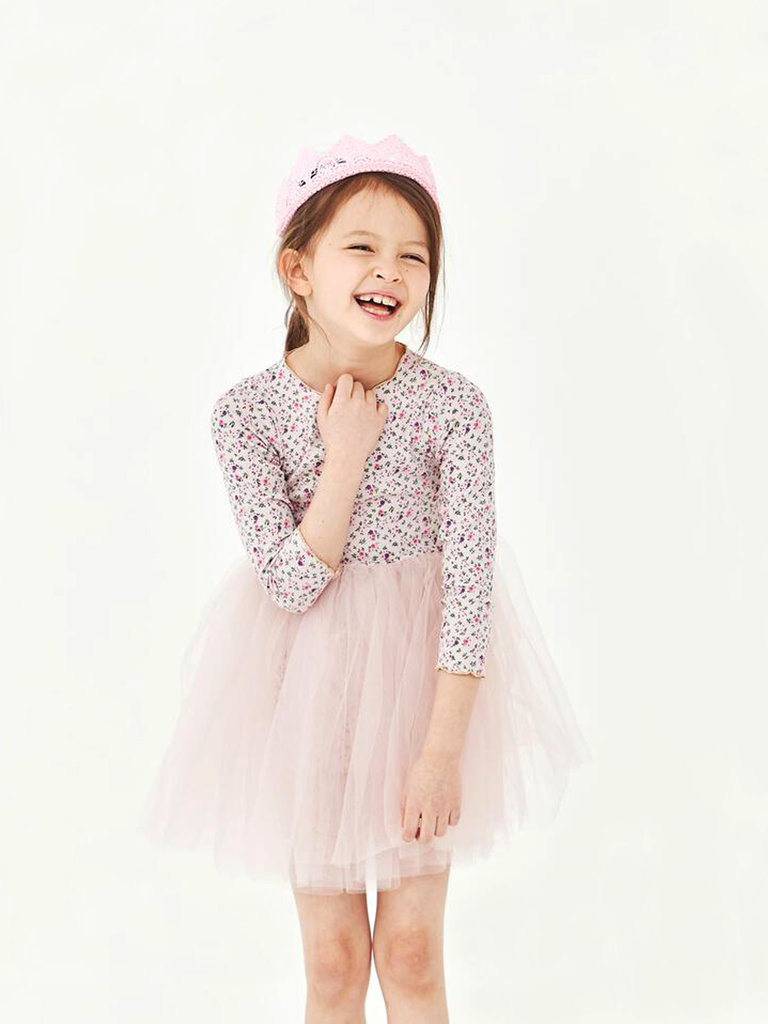Petite Hailey Pink Poppy Tutu Dress