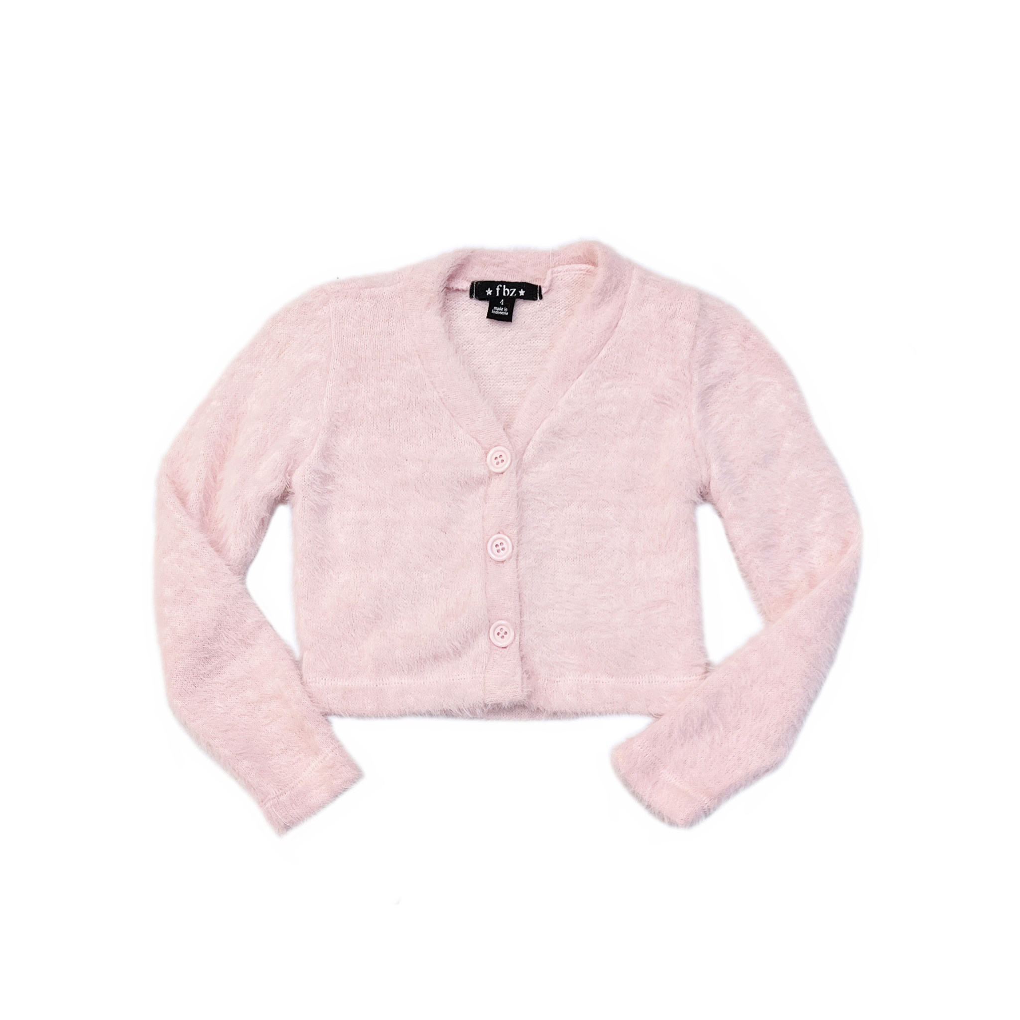 Flowers by Zoe Fuzzy Pink Cardigan 