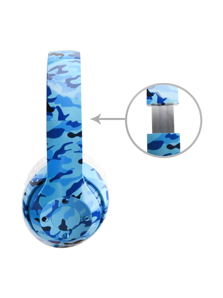 Trend Tech Brands Bluetooth Headphones - Blue Camo