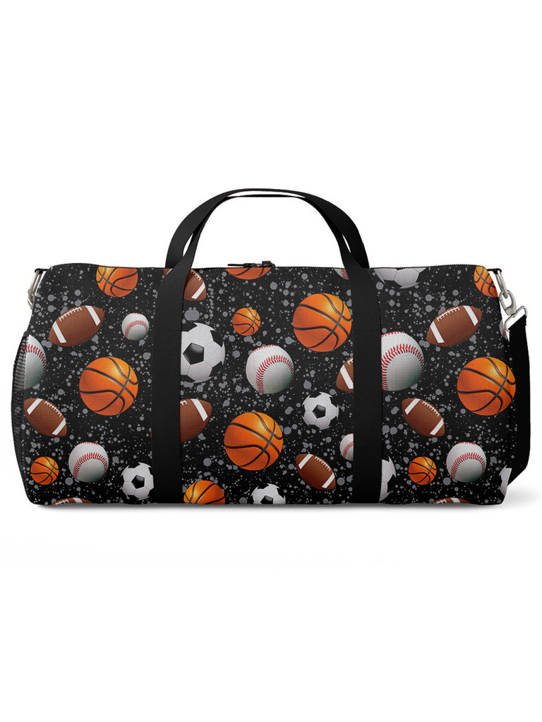 Top Trenz Splatter Sports Canvas Duffle Bag