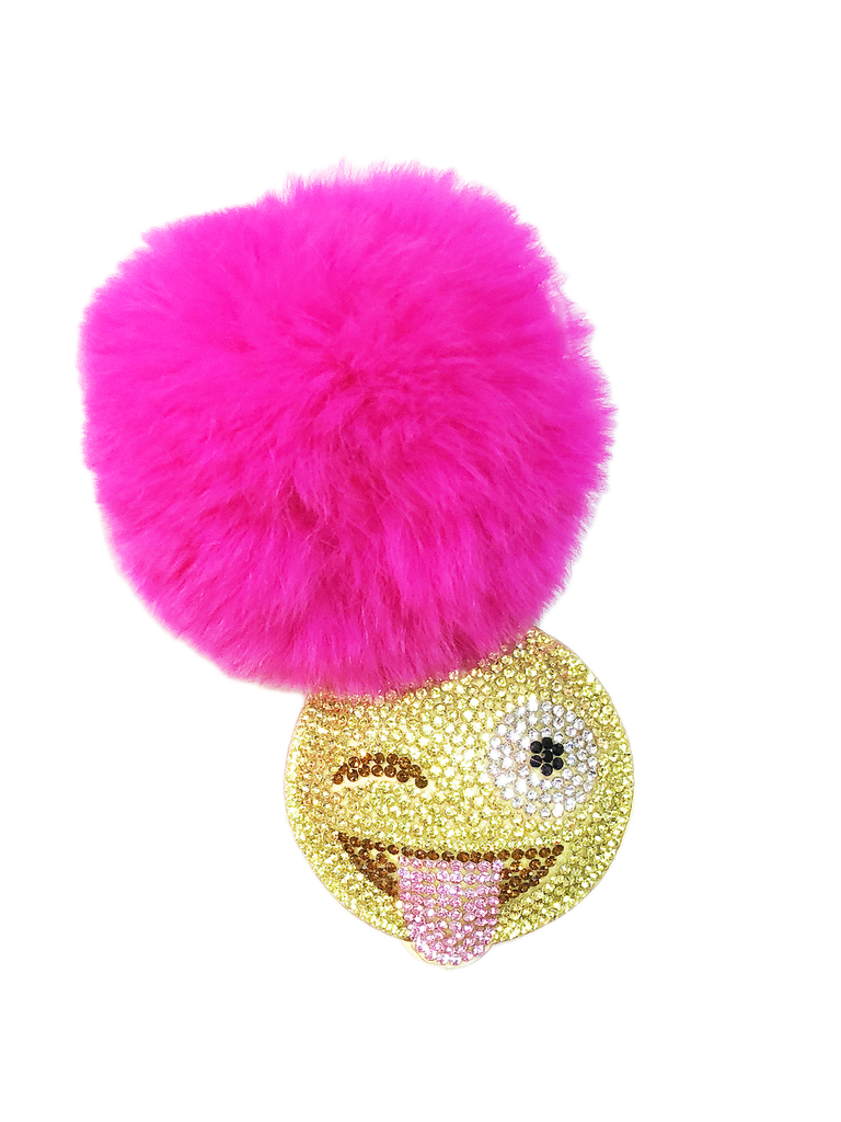 Bari Lynn Crystal Emoji Keychain