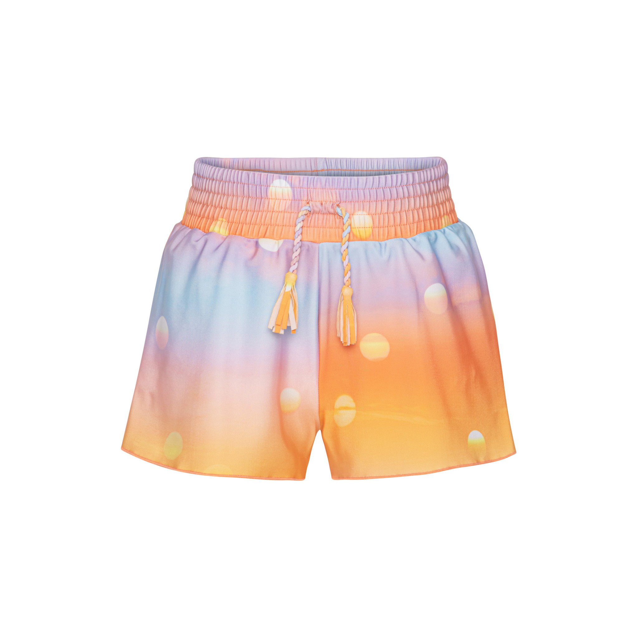 Molo Girls Pastel Sun Swim Shorts - Pumpkin and Bean