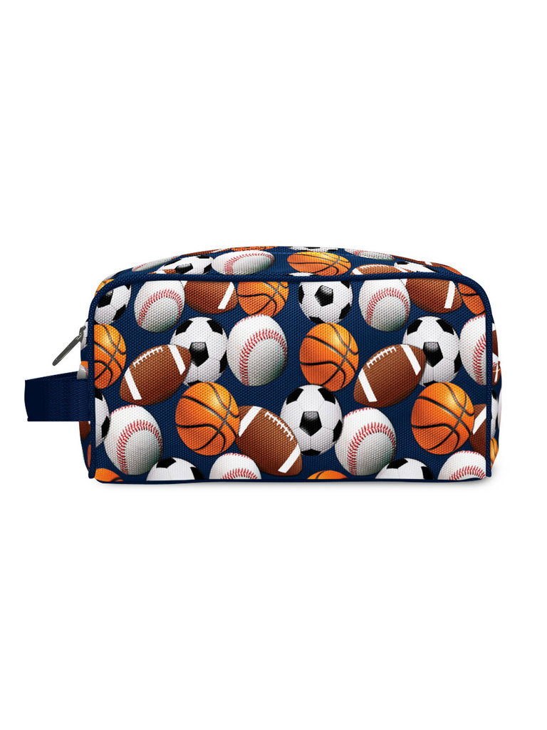 Top Trenz Navy Sports Canvas Toiletry Bag