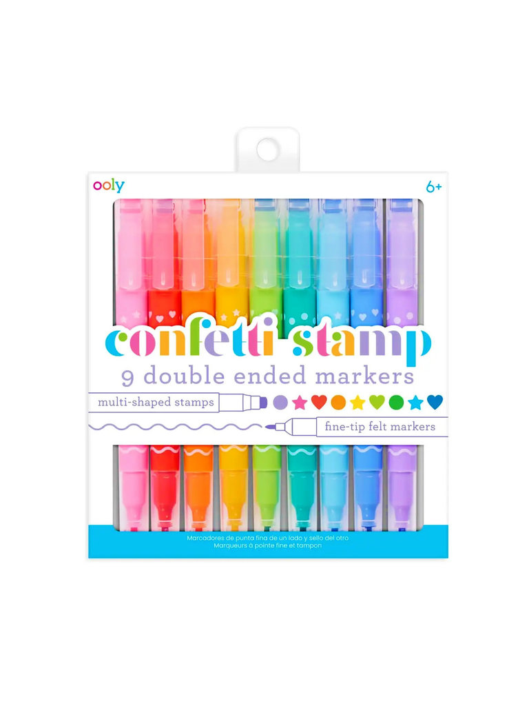 ooly Confetti Stamp Double-Ended Markers