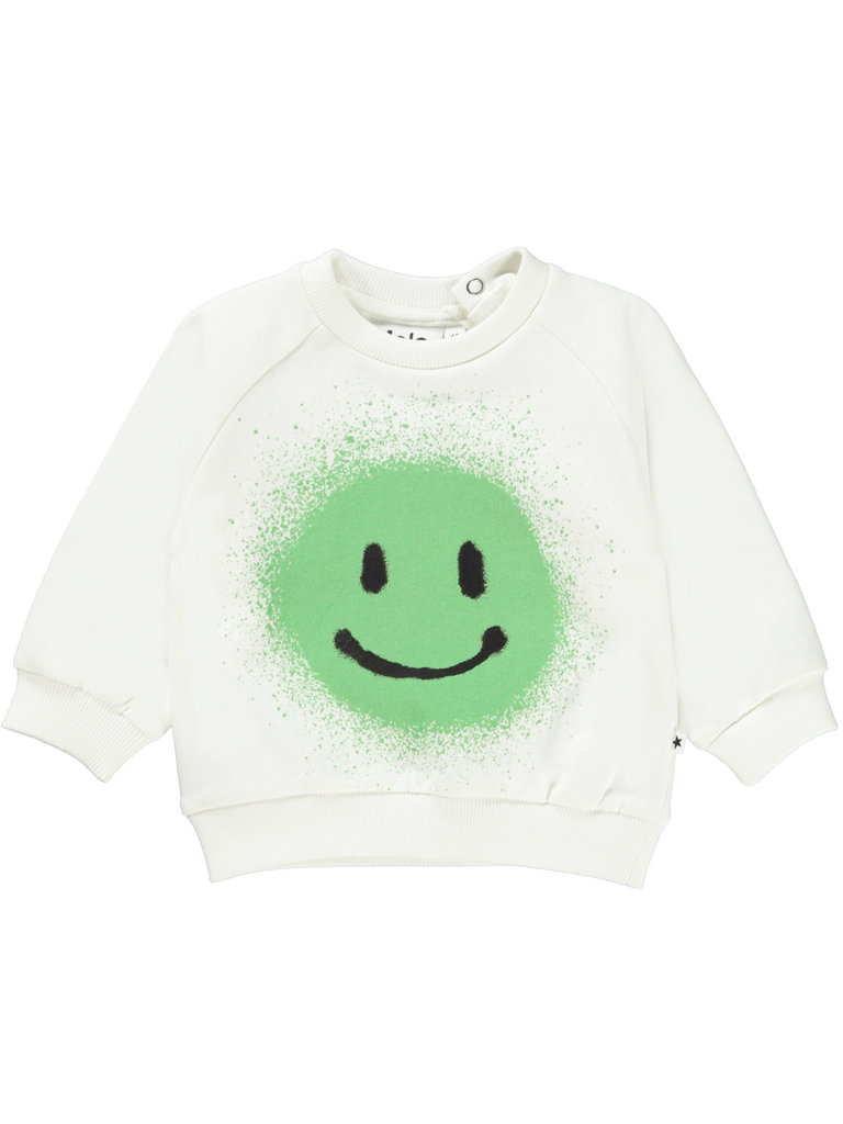 Molo Lime Smiley Sweatshirt & Pant Set