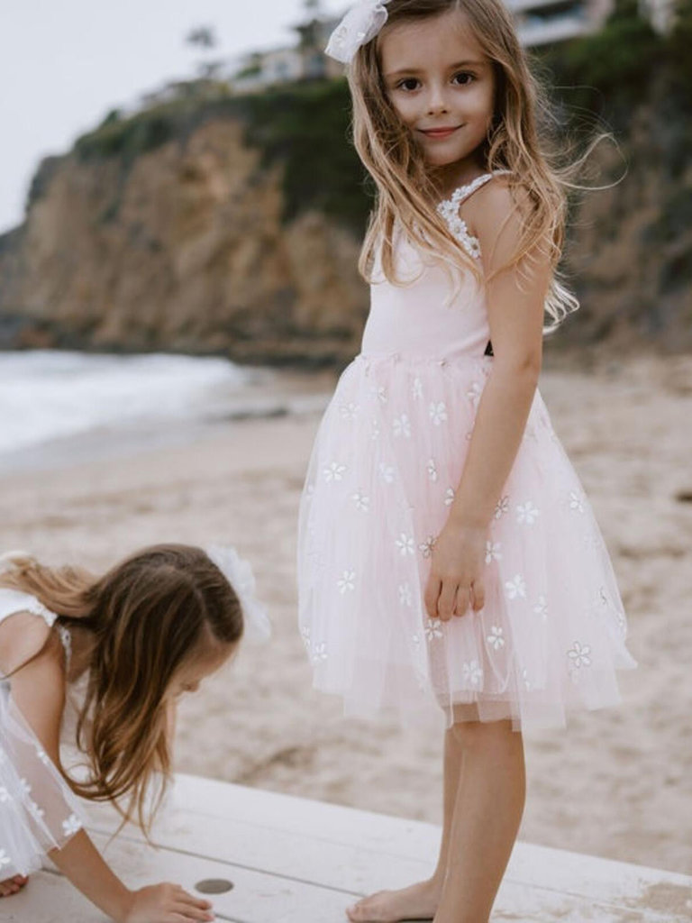 Petite Hailey Pink Daisy Tutu Dress