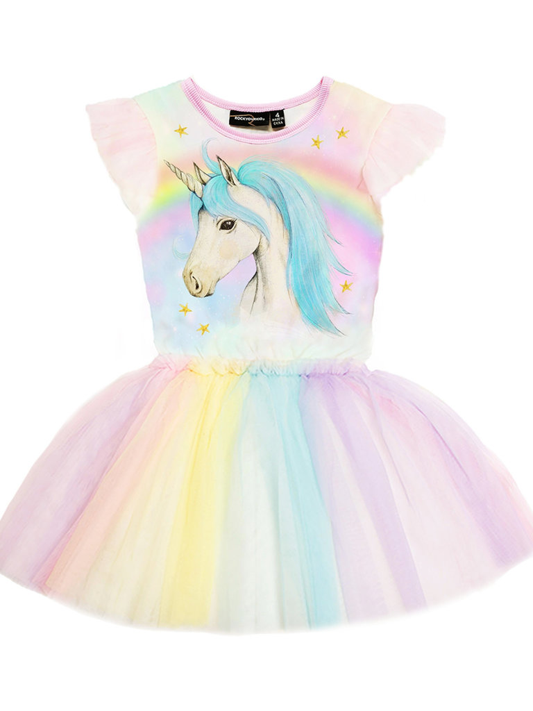 Rock Your Baby Rainbow Unicorn Tutu Dress