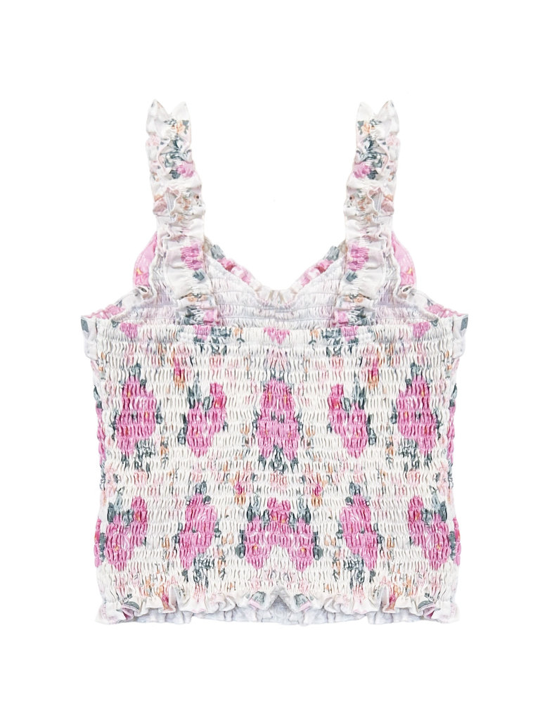 Flowers by Zoe Pink Rose Lace Top