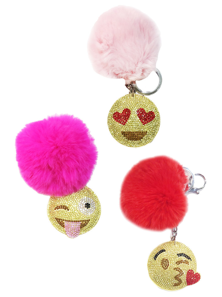 Bari Lynn Crystal Emoji Keychain
