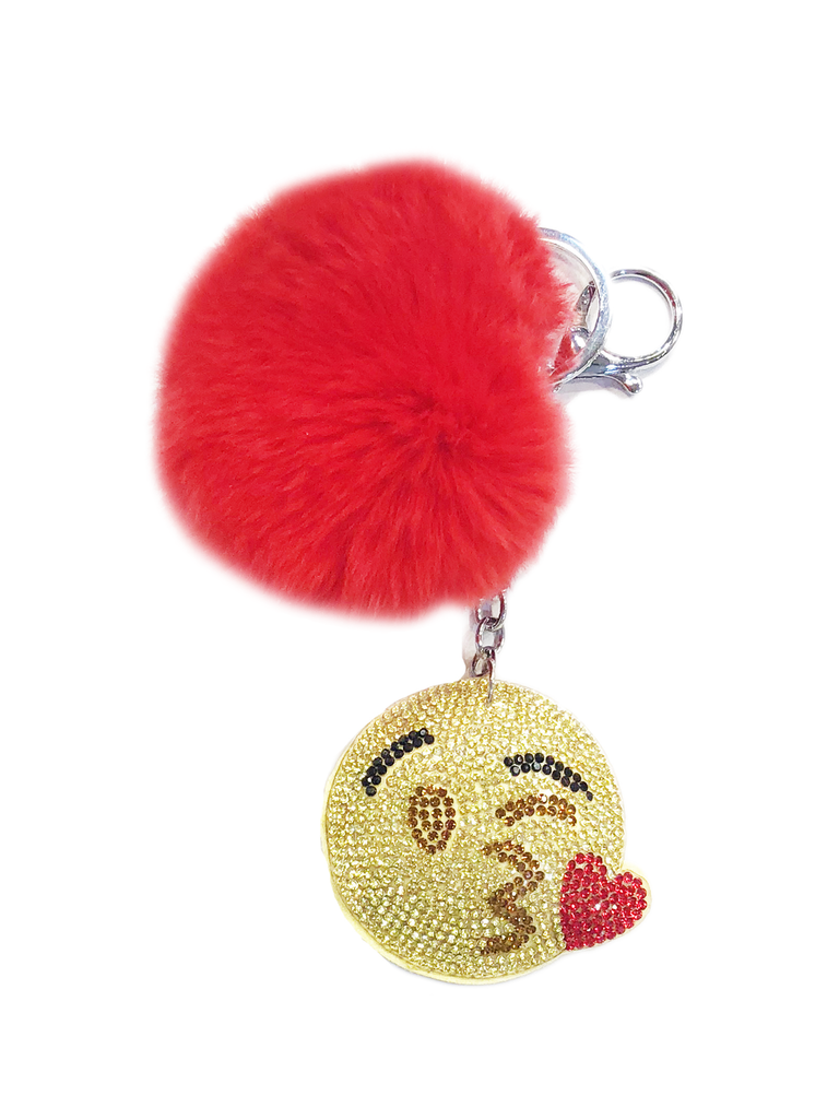 Bari Lynn Crystal Emoji Keychain