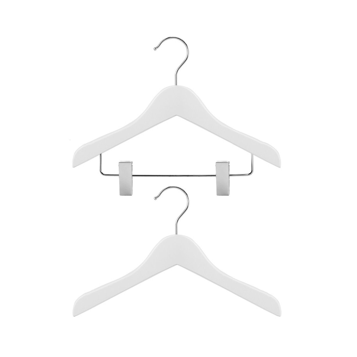 Kids White Wooden Hangers