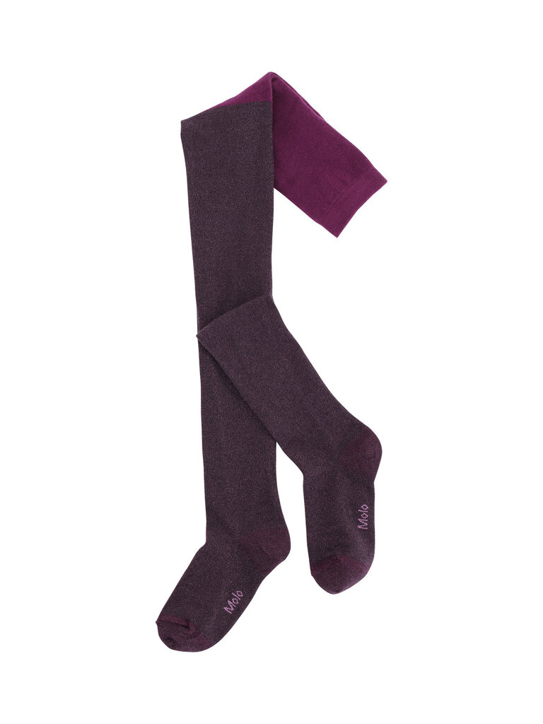 Molo Glitter tights - Purple Shadow