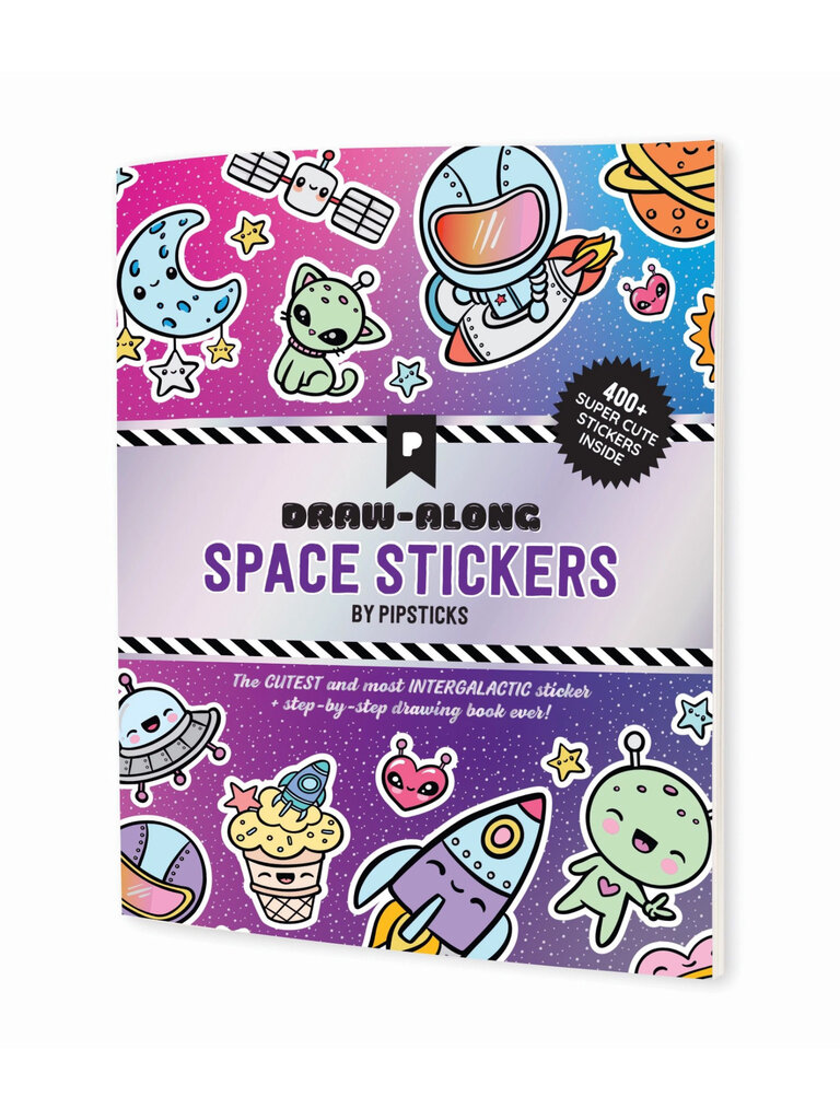 Pipsticks Draw-Along Space Sticker Book