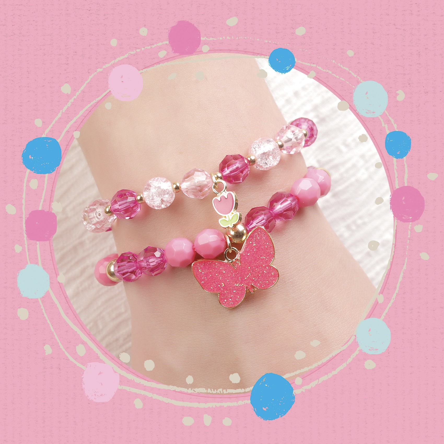 Pretty in Pink Bead Bracelet – Ezakwakhosi