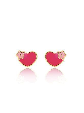 Girl Nation Hearts and Flowers Cutie Stud Earrings Girl Nation Hearts and Flowers Cutie Stud Earrings