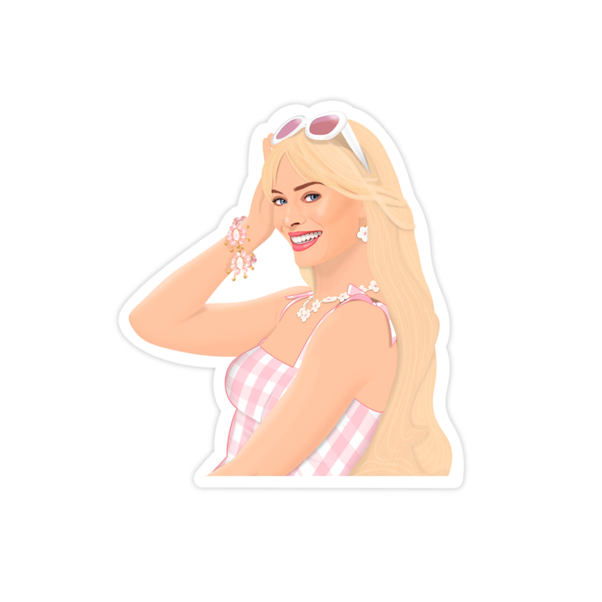 Barbie Movie Margot Robbie Sticker Pumpkin and Bean