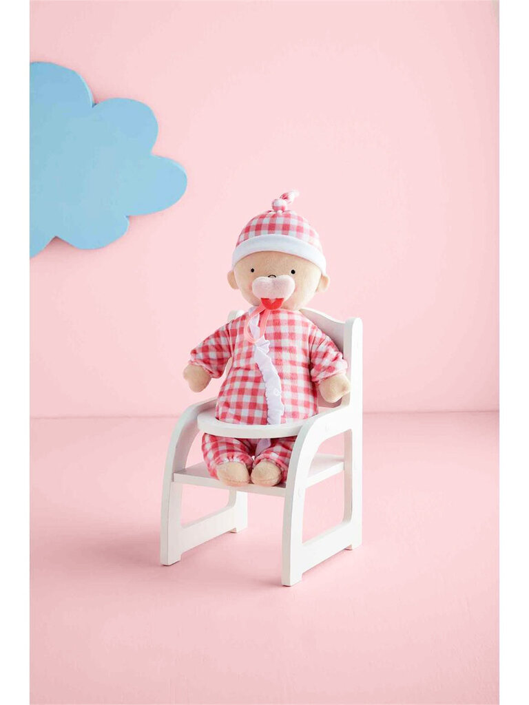 mud pie Baby Doll & Hair Chair Set