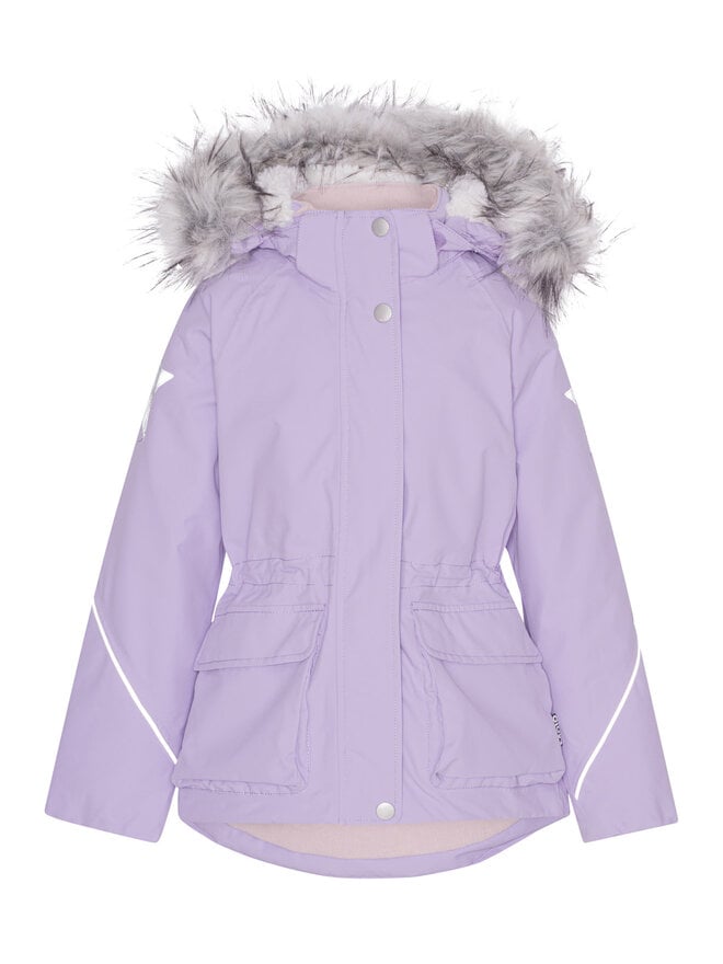 Hannah - Violet Sky - Purple quilted down coat - Molo