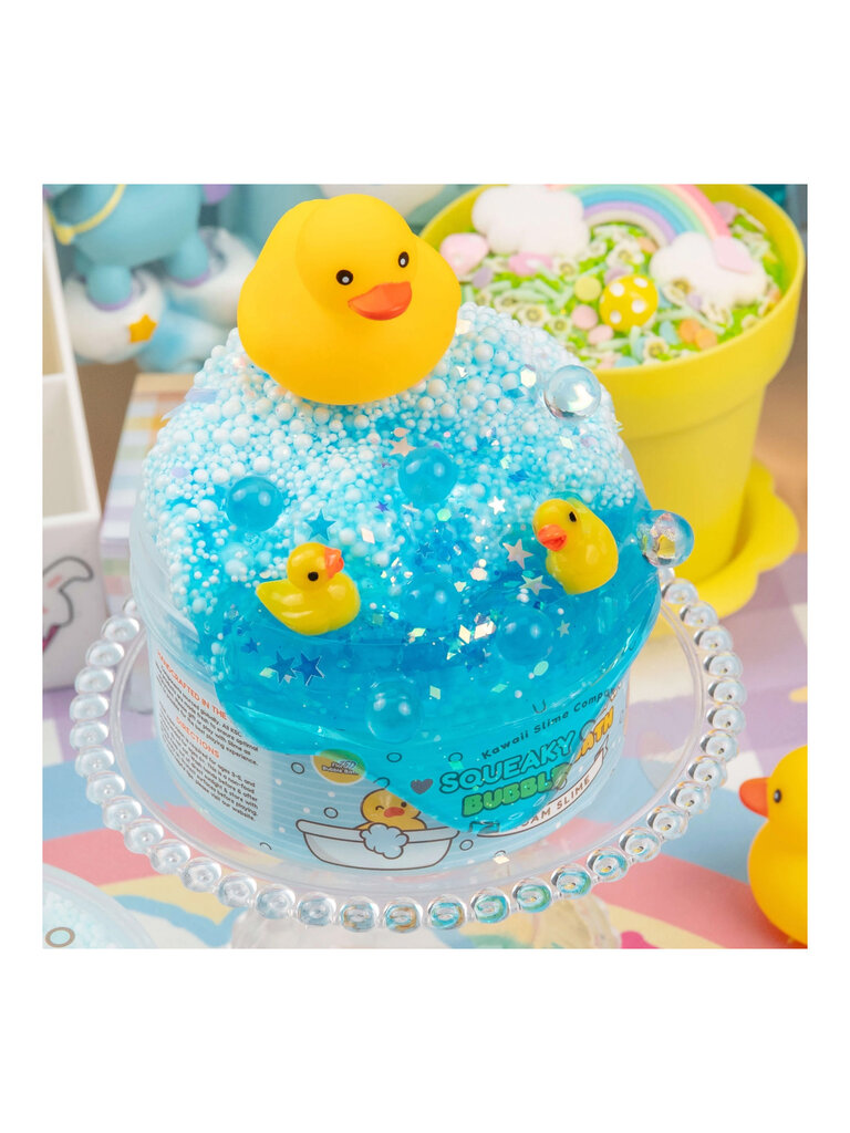 Kawaii Slime Squeaky Clean Bubble Bath Foam Slime Pumpkin and Bean