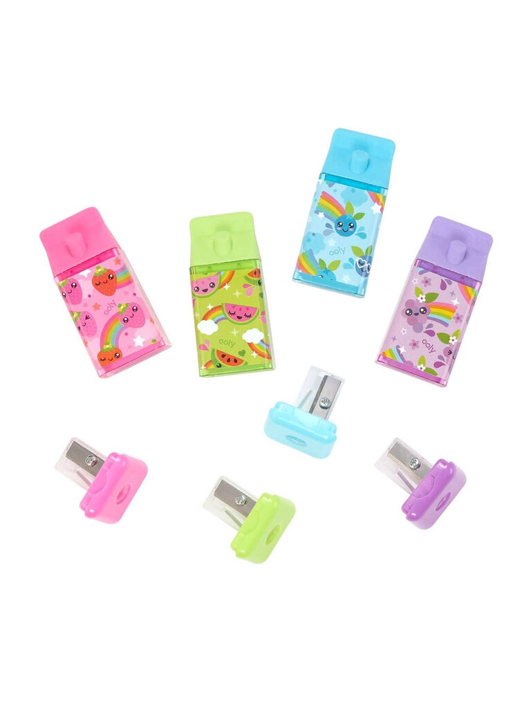 ooly Lil' Juicy Box Scented Erasers + Sharpeners