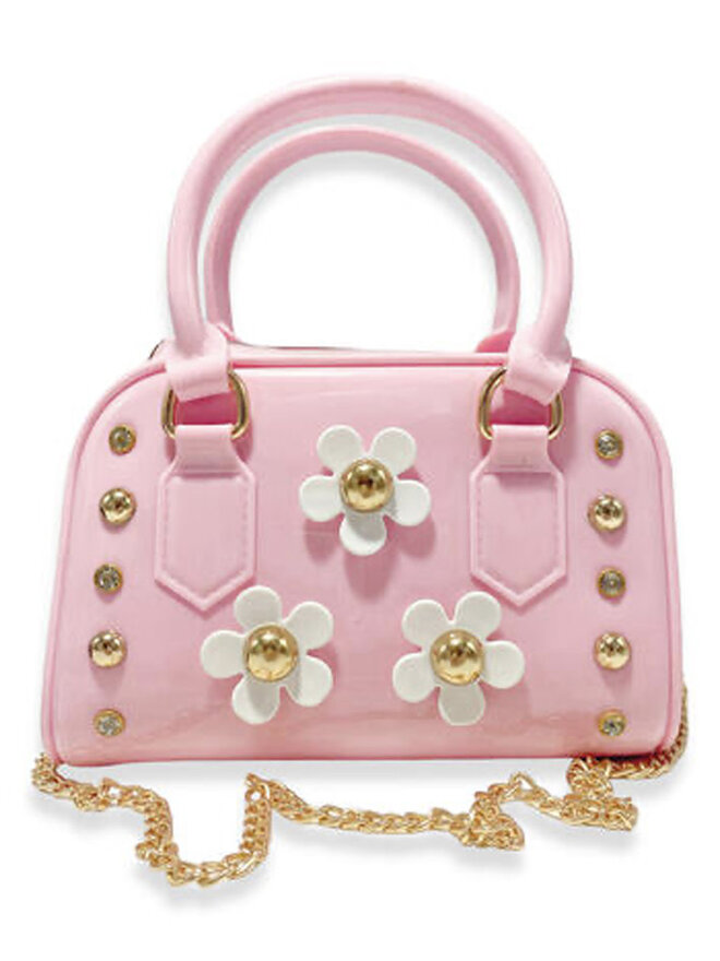 Pink Floral Jelly Purse
