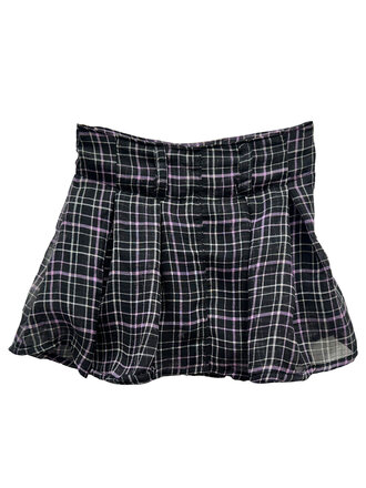 Flowers by Zoe Plaid Chiffon Skirt Flowers by Zoe Plaid Chiffon Skirt