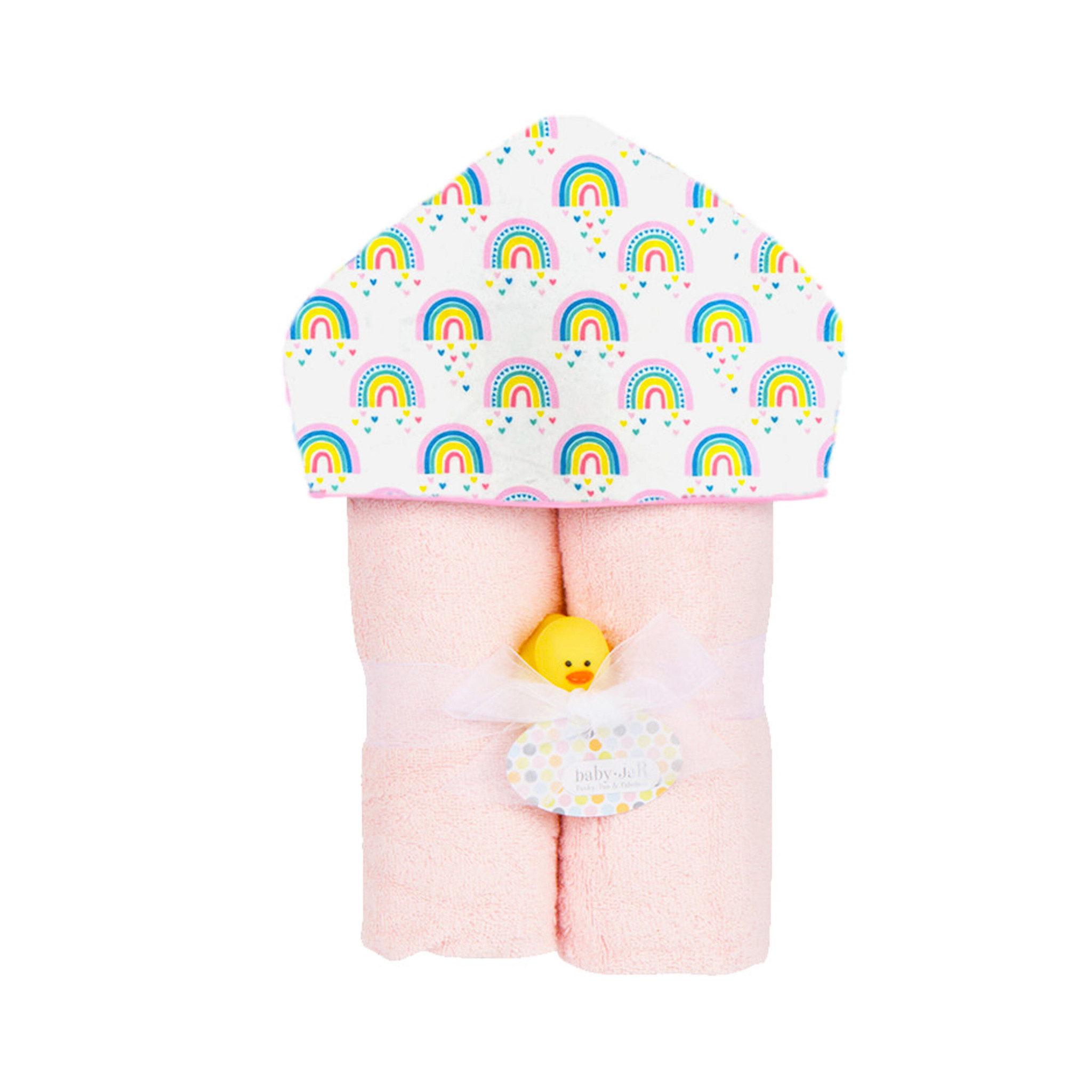 Chasing Rainbow Hooded Deluxe Towel Pumpkin and Bean
