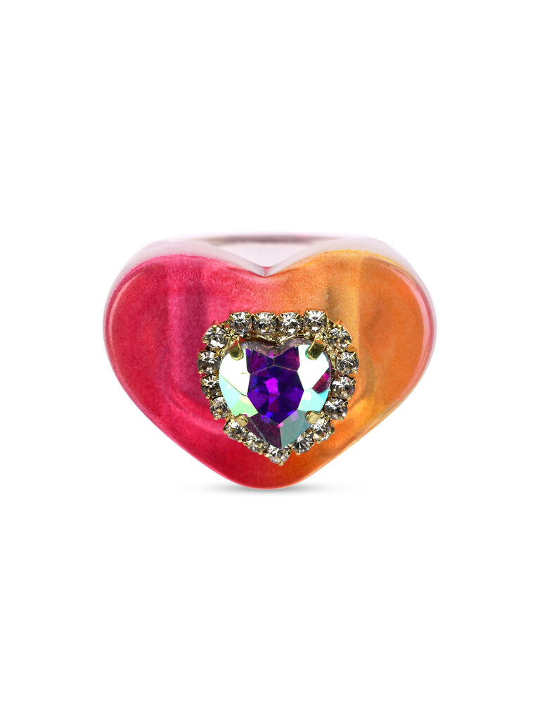 Iscream Jewel Heart Ring Set