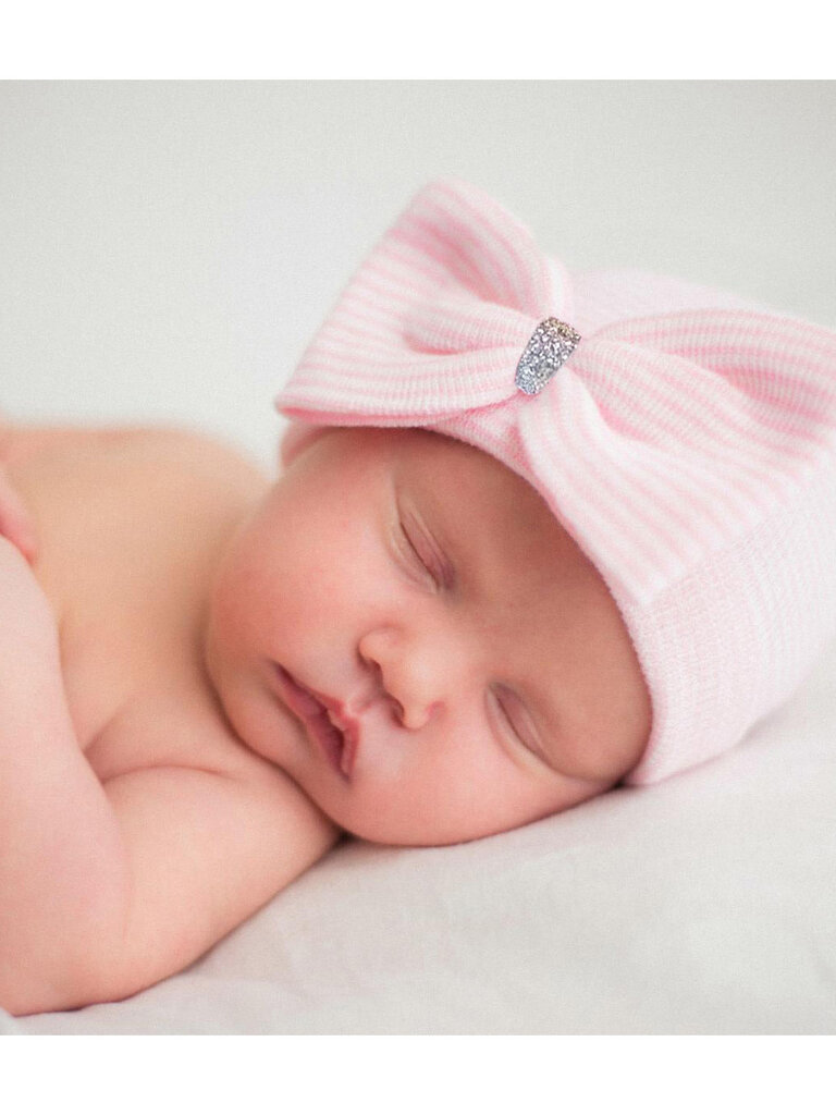 ilybean Silver Shimmer Newborn Hat