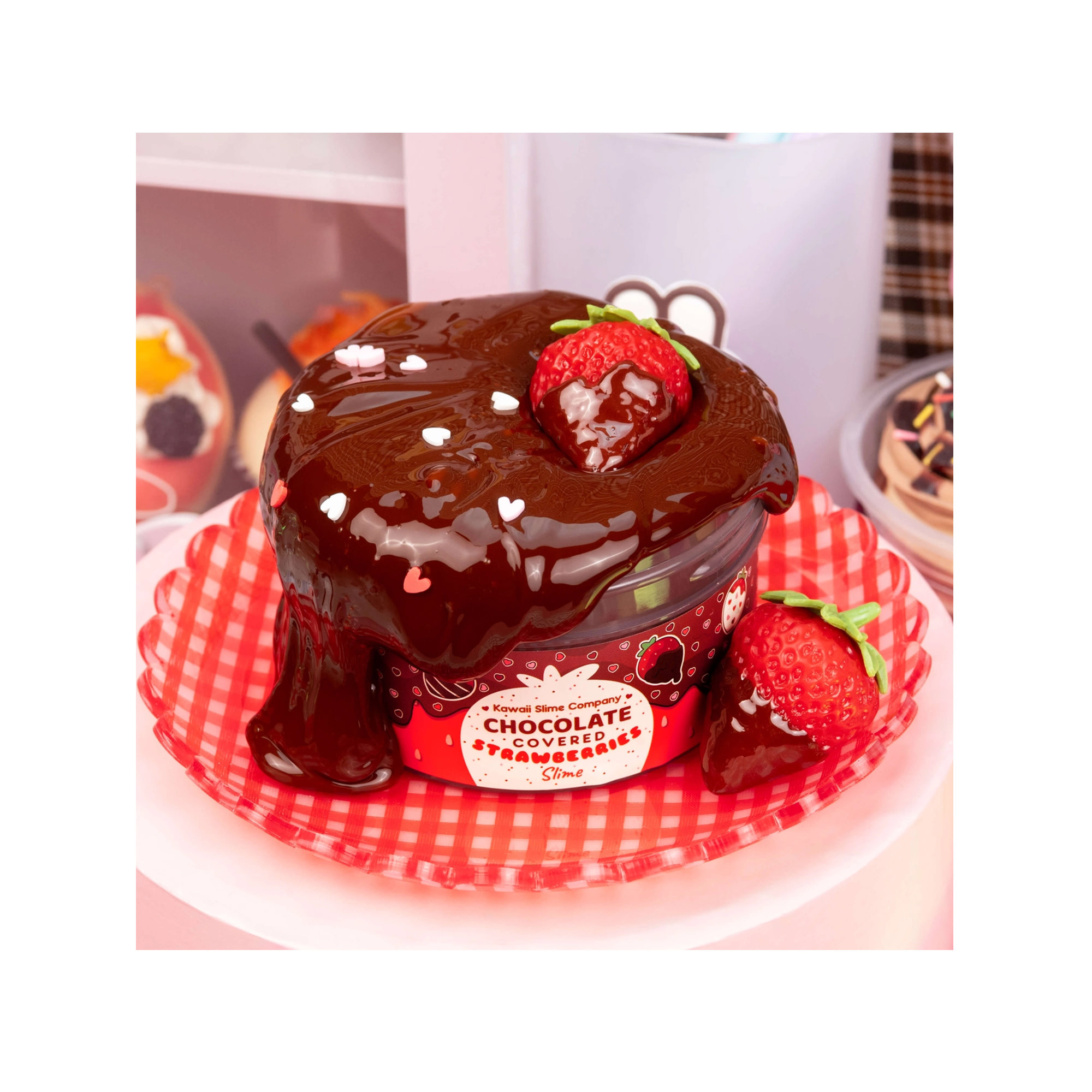 Chocolate Covered Strawberries Glossy Slime – KSC