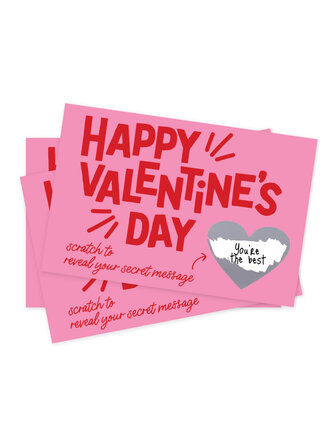 Valentine Scratch-Off Cards - 24pk
