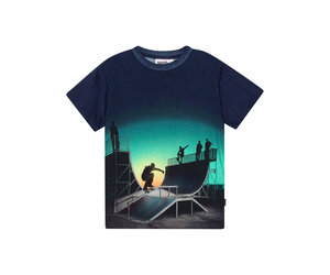 Molo graphic-print short-sleeve T-shirt - Blue