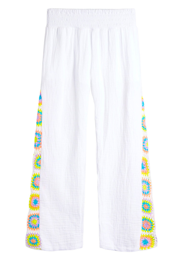 Flowers by Zoe Neon Crochet Gauze Pant