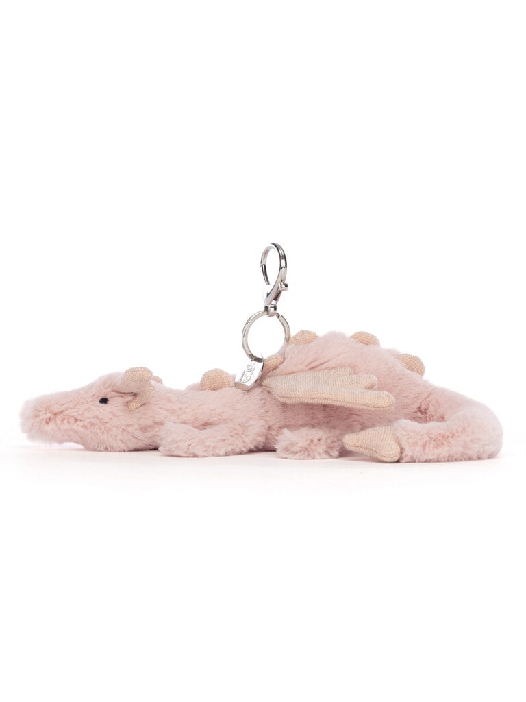 Jellycat Rose Dragon Bag Charm