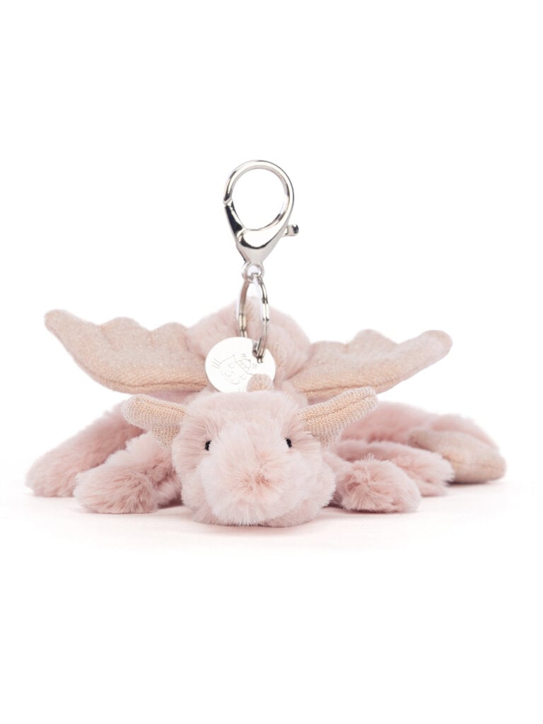 Jellycat Rose Dragon Bag Charm