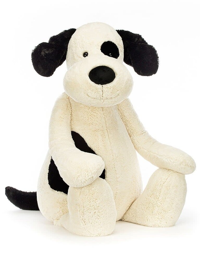 Jellycat Giant Bashful Black & Cream Puppy