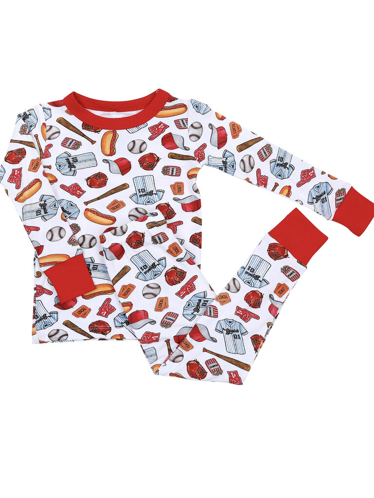 Magnolia Baby Baseball Fever Pajamas