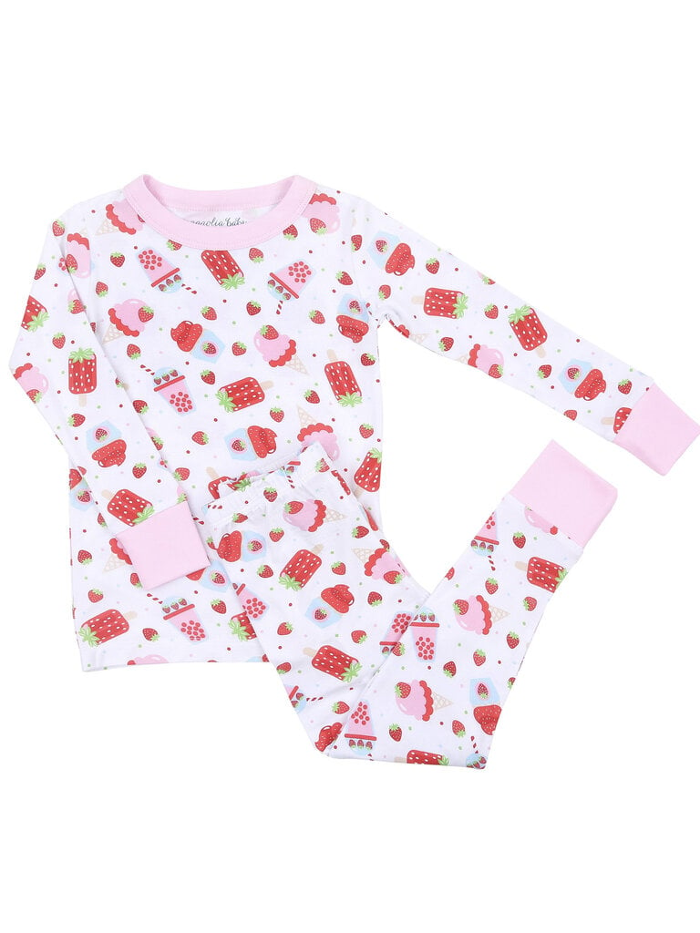 Magnolia Baby Strawberry Treats Pajamas