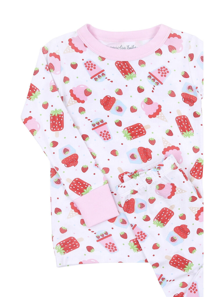 Magnolia Baby Strawberry Treats Pajamas